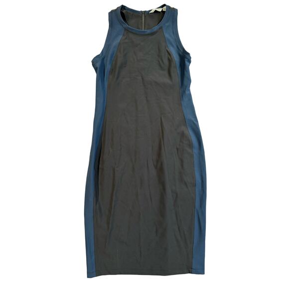 ATHLETA Stellar En Route Dress Women's Size Small Blue Black Travel Work Stretch - Picture 2 of 14